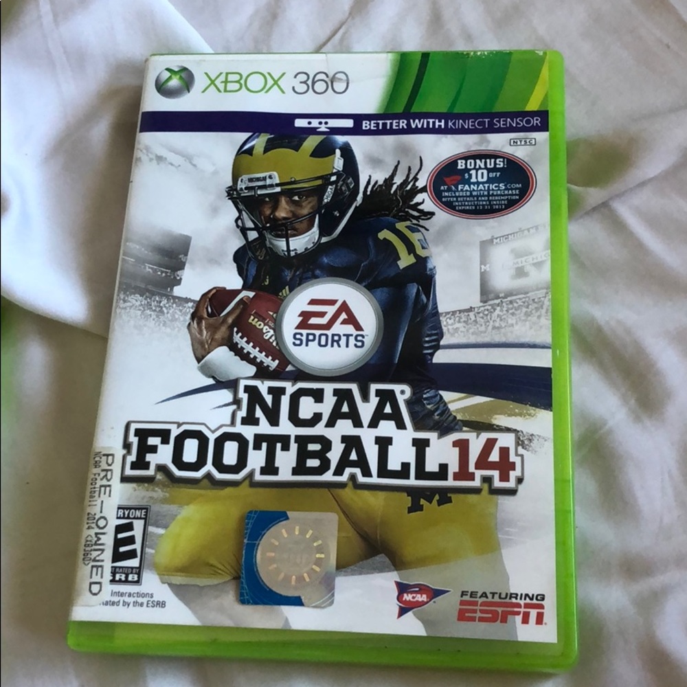 NCAA football 14 game (xbox 360)